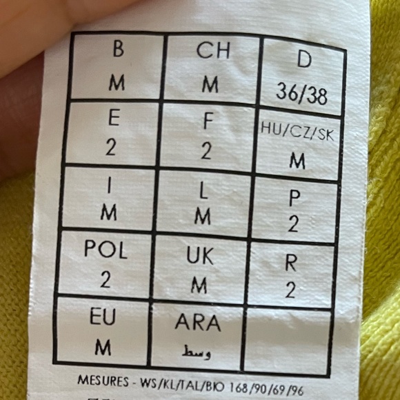 Promod v-neck cardigan w/ 2 pockets 3/4 bell sleeves buttons cream yellow W Sm - Picture 7 of 11